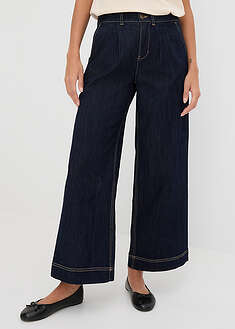 Vaqueros de pernera ancha, high waist, cintura cómoda