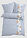 Ropa de cama de linón - azul mate con rayas - bonprix
