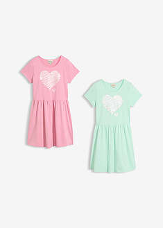 Vestido de punto de puro algodón orgánico (2 unidades)