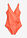 Bañador con ligero efecto moldeador y fruncido - Coral - bonprix