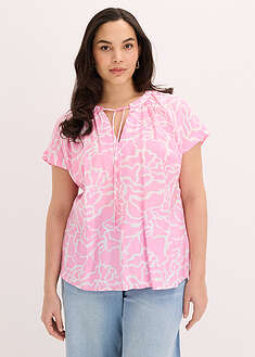 Blusa de túnica estampada