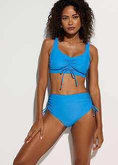 Bikini tipo bustier con cintas para anudar (2 piezas)