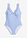 Bañador moldeador - Azul-blanco con rayas - bonprix