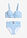 Bikini con aros y braguita de talle alto (2 piezas) - Azul-blanco a cuadros - bonprix
