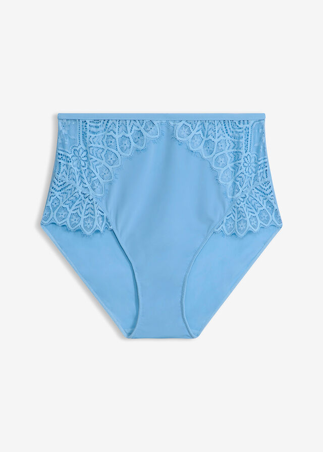 Braguita de talle alto con encaje delicado