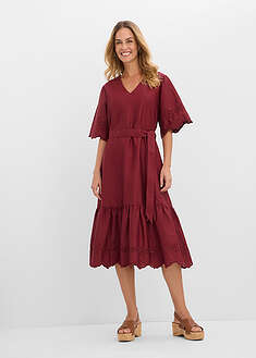 Vestido midi de algodón puro