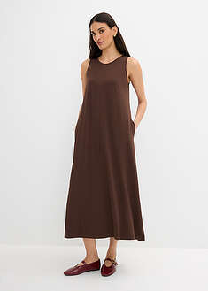 Vestido midi con corte en A