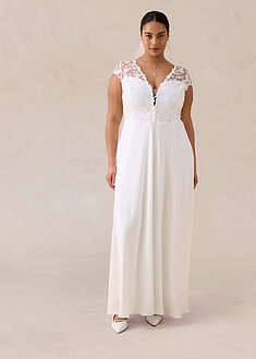 Vestido de novia con encaje