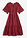 Vestido midi de algodón puro - Rojo rubí - bonprix