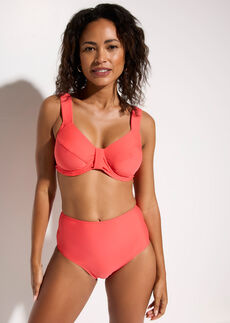 Top de bikini reductor con tirantes anchos