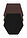 Braguita con efecto moldeador medio (3 unidades) - Marrón oscuro + beige + negro - bonprix
