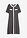 Vestido de punto de viscosa con botones - negro-blanco lana con rayas - bonprix