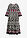 Vestido largo de viscosa fluida - Negro/blanco lana/pink lady estampado - bonprix