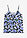 Top de mezcla de viscosa suave con tirantes finos - negro/azul con flores - bonprix