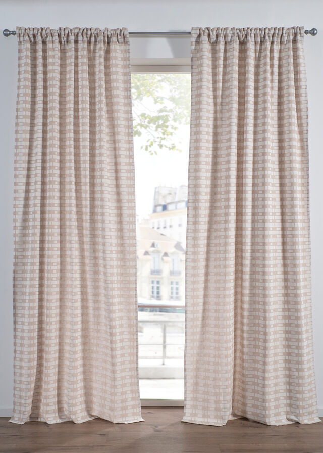 Cortina jacquard de algodón orgánico (1 unidad)