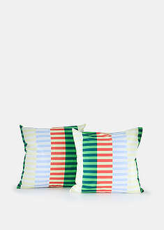 Funda de cojín con rayas de colores (2 unidades)