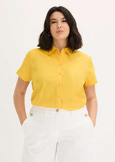 Blusa de manga corta de popelín
