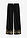 Pantalón palazzo con bordado - Negro-arena claro - bonprix