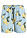 Pantalón corto de playa - azul pálido-amarillo - JJ REBEL
