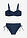 Bikini tipo balconette (conjunto de 2 piezas) de material brillante - Azul marino - bonprix