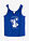 Top de algodón orgánico puro - azul cobalto - bonprix