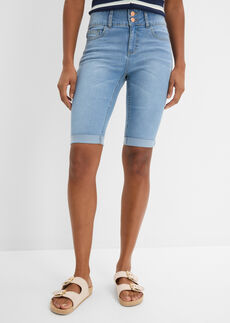 Bermudas vaqueras de talle medio