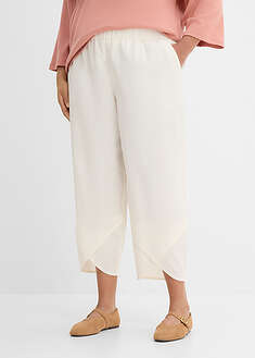 Pantalón pirata de mezcla de lino ligero