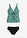 Tankini (2 piezas) - azul mentol-negro - bonprix