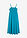 Vestido de algodón orgánico puro con tirantes - Azul laguna - bonprix