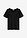 Camiseta de crepé estructurado con mangas tipo murciélago - Negro - bonprix