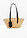 Bolso shopper de paja - Crudo + negro - bonprix