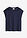 Camiseta de algodón puro con inserto de encaje - Azul marino - bonprix