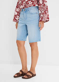 Bermudas vaqueras, mid waist, con cintura cómoda
