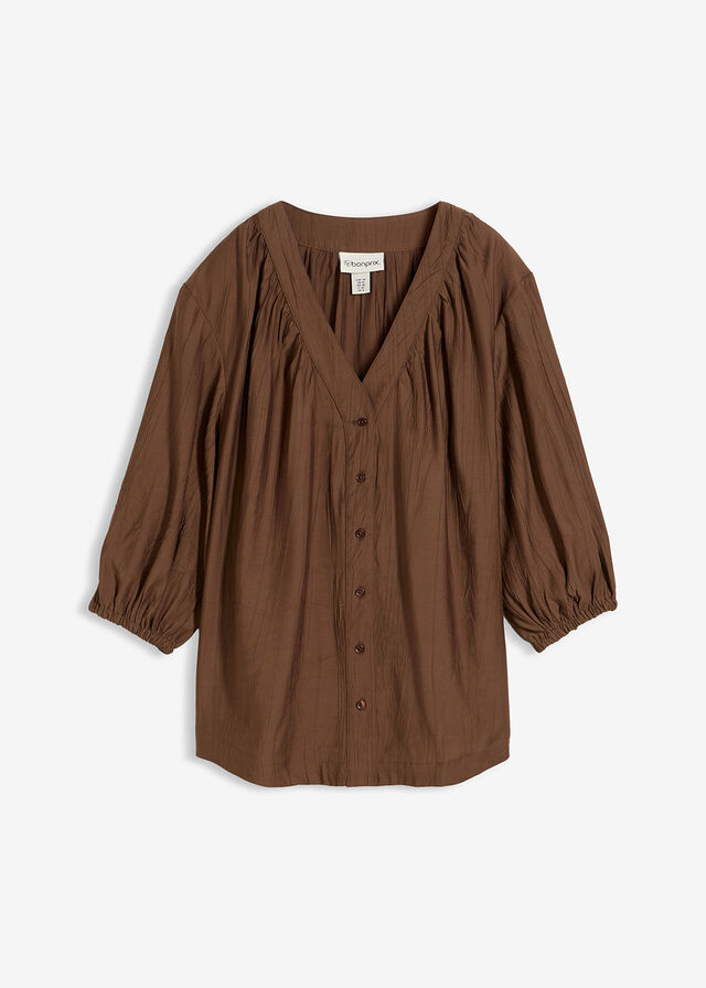 Blusa oversize de mezcla de viscosa suave