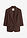Americana holgada de viscosa con mangas 3/4 - Marrón oscuro - bonprix