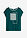 Camiseta con estampado colocado y ribete en contraste - Verde intenso-blanco lana - bonprix