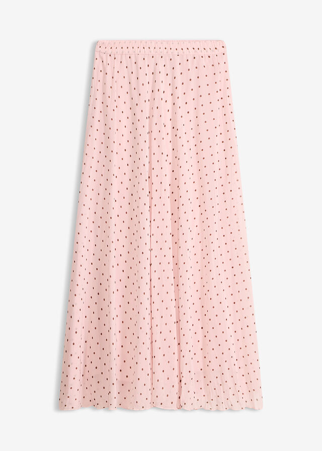 Falda de gasa con look arrugado