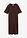 Vestido de punto de algodón orgánico puro - Marrón oscuro - bonprix