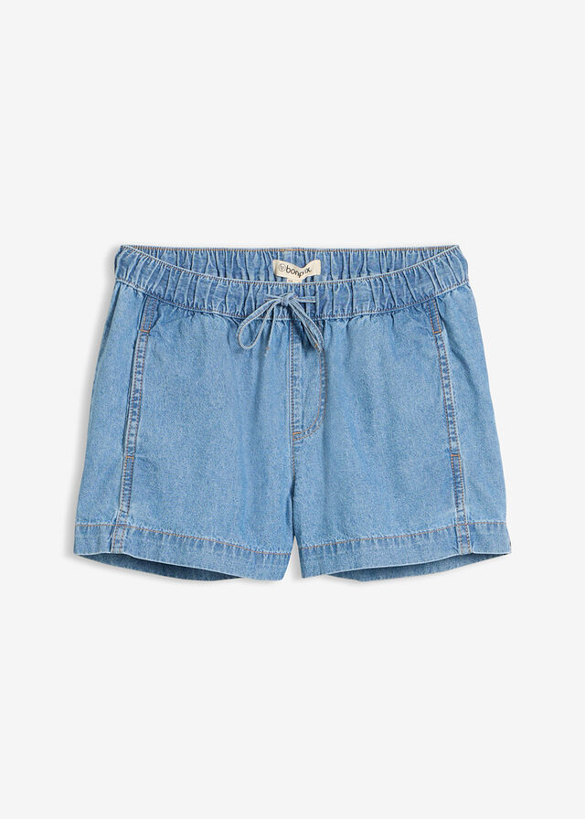 Vaqueros cortos mid waist y ligeros, con cintura cómoda