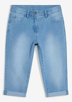 Vaqueros capri, mid waist, con cintura ajustable