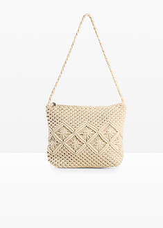 Bolso tipo bandolera de macramé