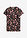 Blusa de manga corta de viscosa pura - Negro con flores - bonprix