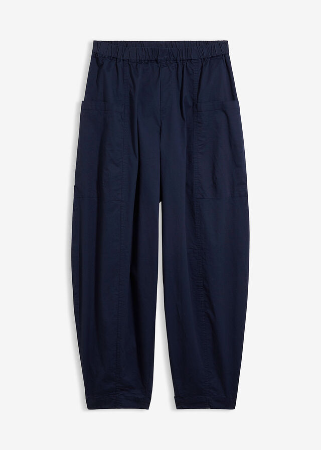 Pantalón de sarga ligero, ajuste bombacho