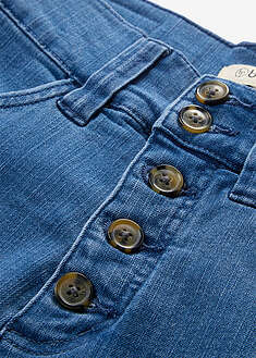 Vaqueros straight, high waist, elásticos