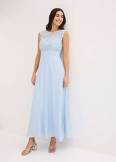 Vestido largo con encaje