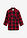 Blusa de cuadros de algodón puro - Rojo-negro a cuadros - bonprix