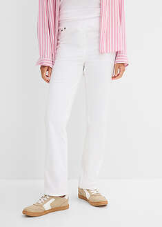 Treggings de sarga de mezcla de algodón elástica