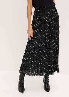 Falda de gasa con look arrugado