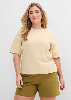Camiseta tipo boxy de algodón orgánico grueso