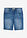 Auténticas bermudas vaqueras elásticas con borde de color - Azul desgastado - bonprix